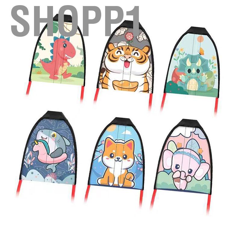 Shopp1 Children Thumb Ejection Kite Cartoon Animals Small Launcher Funny Outdoor Sports Games Toy for Kids Birthday Gifts