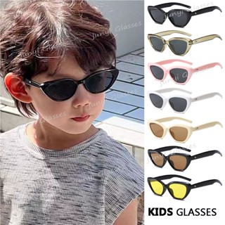 Kính mát gọng tam giác nhỏ chống tia uv phong cách Hàn Quốc cổ điển cho bé trai và bé gái 