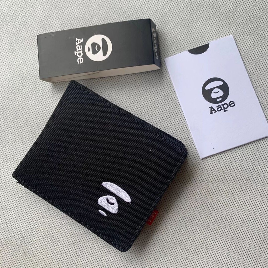 Ví Bape Nam Ví Ngắn Đựng Thẻ Canvas Ví Sinh Nhật Ngày Lễ Quà Tặng