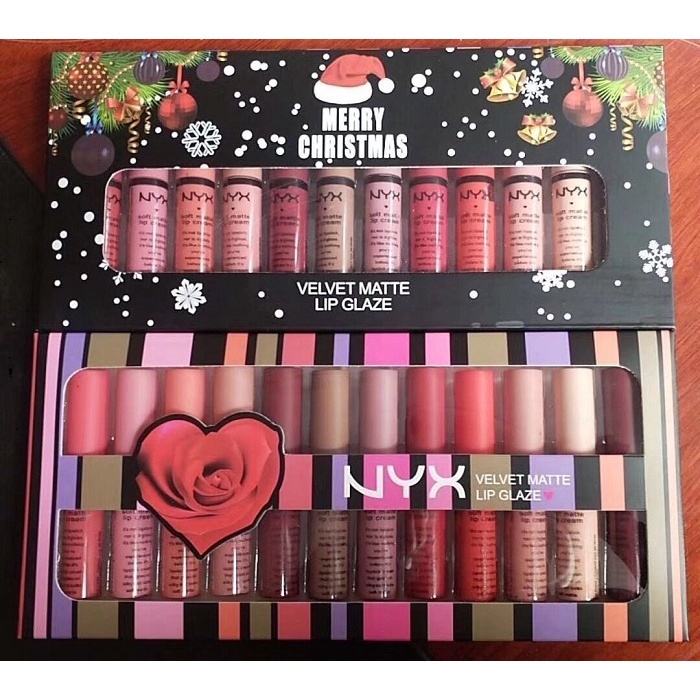 Set 12 Món Gồm Son Môi nyx / nyx / Có 12 Màu Thời Trang Đẹp Mắt