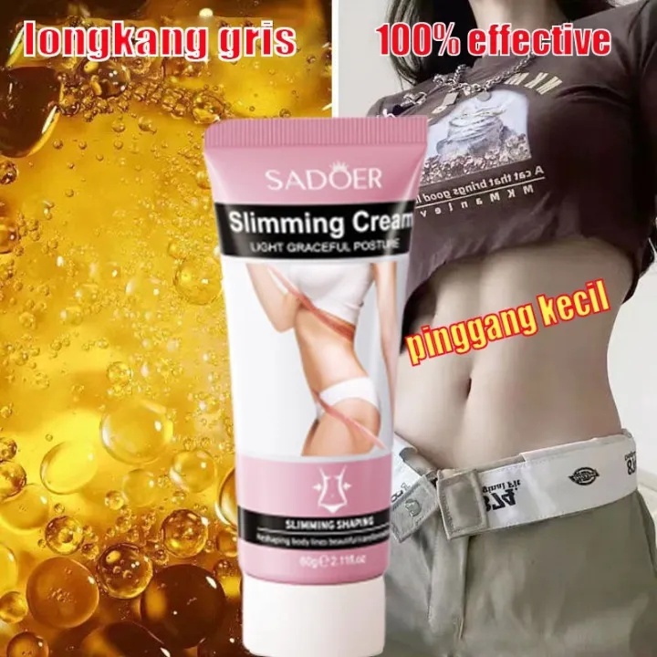 Kem giảm mỡ bụng Kem Tan Mỡ Bụng 60ml an toàn có hiệu quả giảm béo eo thon thon bụng Toàn Thân Đốt Mỡ Toàn