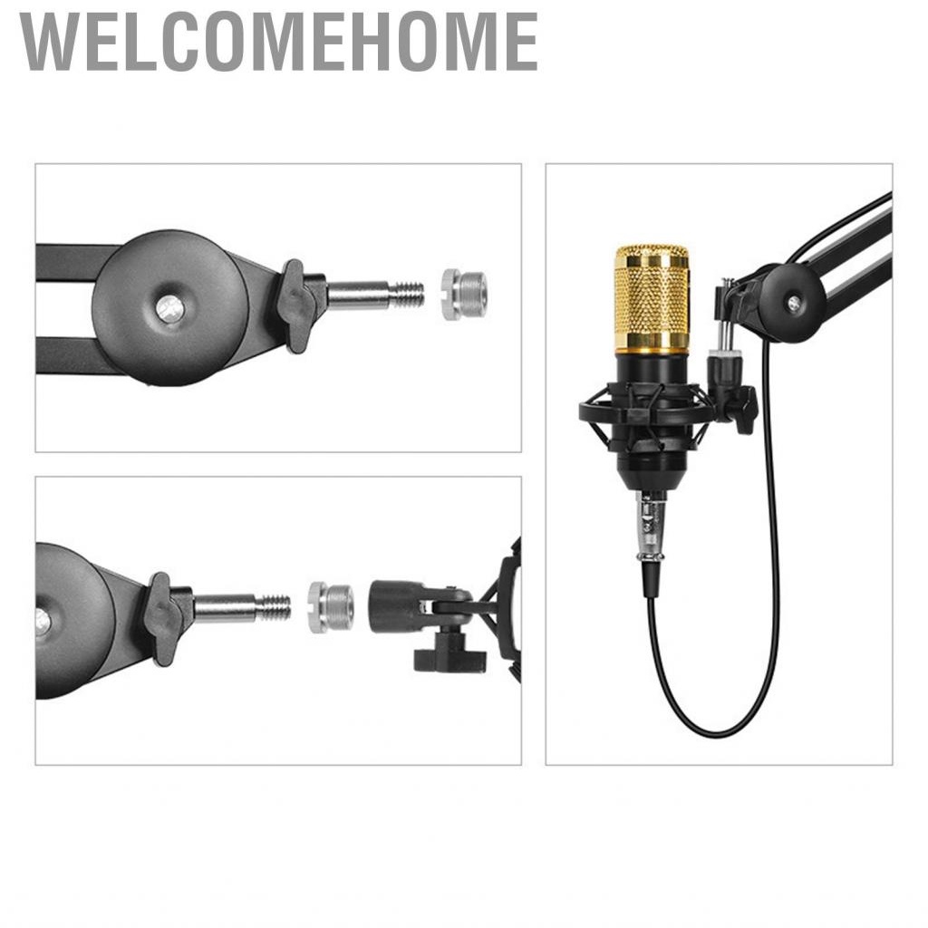 Welcomehome Microphone Boom Arm Mic Stand Springless Cantilever Bracket Condenser Live Recording Desktop
