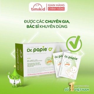 Gạc rơ lưỡi Dr Papie chính hãng, hộp 30 gói