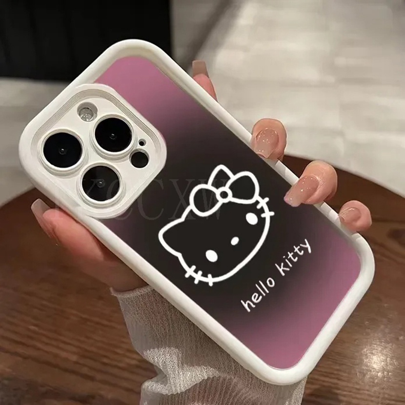 Ốp Điện Thoại Silicon Dẻo In Hình hello kitty Màu gradient Cho xiaomi 14 13 13t 12 12t pro 13 12 11 lite
