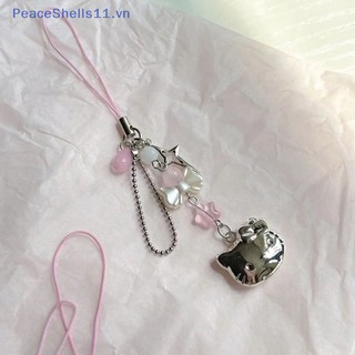 Dây Đeo Điện Thoại / Tai Nghe y2k Hình hello kitty Đính Nơ Kiểu Hàn Quốc Dễ Thương