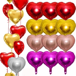 Bong bóng màng nhôm 18inch hình trái tim / trái tim trang trí tiệc cưới / sinh nhật / valentine