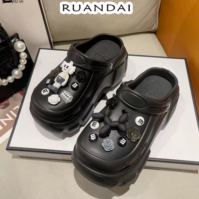 Dép kiểu nữ dép cross đi chơi dép thoáng khí Mềm Mại B91H0WG 34Z230823