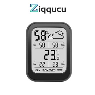 Nhiệt Kế Điện Tử Đo Nhiệt Độ Và Độ Ẩm Kỹ Thuật Số Ziqucu - 20~60°C(-4°F~140°F (HàNg Có SẵN) 10~99% Rhh 99% 10
