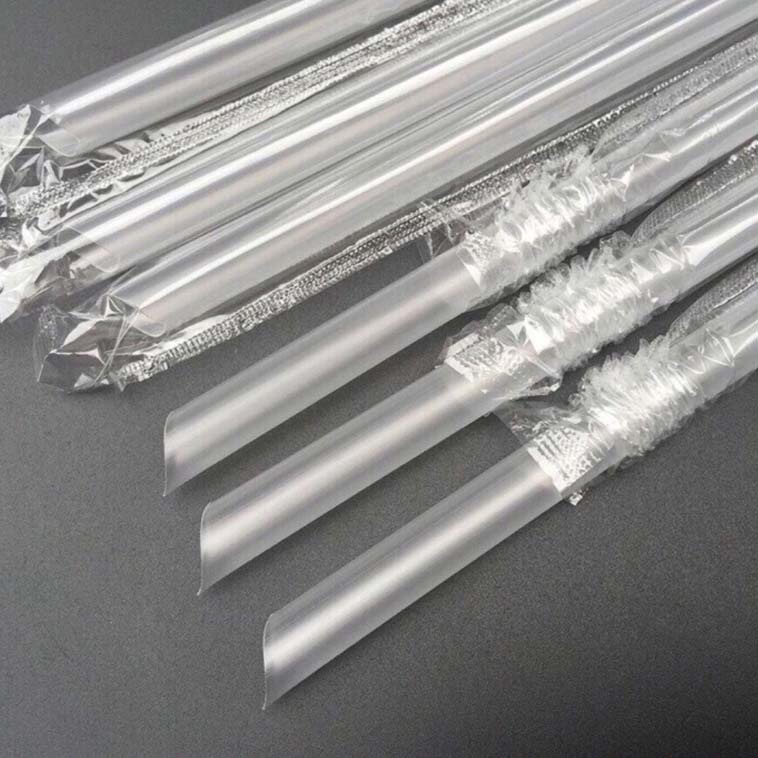 Ống hút nhựa trân châu phi 12/ phi 8 /phi 6- dài 20cm/18cm bao 500g ống hút trà sữa