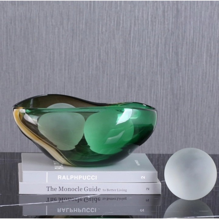 Euro Home - Tô Đựng Trái Cây Thủy Tinh Cao Cấp BANGLE GLASS FRUIT BOWL