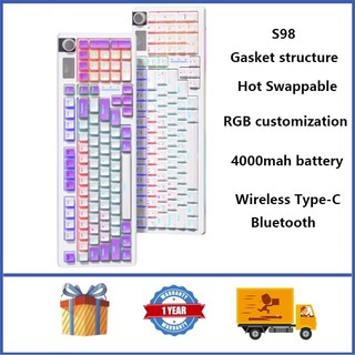 Bàn phím cơ không dây aula s98 rgb chất lượng cao