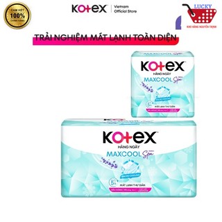 Băng vệ sinh hằng ngày Kotex Maxcool Spa kháng khuẩn Hương Lavender