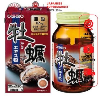 VIÊN UỐNG TINH CHẤT HÀU TƯƠI CỦA NHẬT ORIHIRO (HỘP 120 VIÊN) - HÀNG NỘI ĐỊA NHẬT