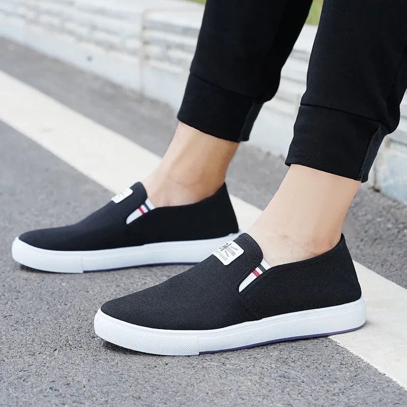 Giao Hàng Nhanh 39-44 Nam Đen Xám Thời Trang Slip-On Nhập Khẩu Giá Rẻ Cho Nam Vải Không Dây Vae014 | BigBuy360 - bigbuy360.vn