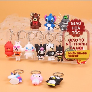 [Được chọn mẫu] Móc khoá nhân vật hoạt hình 3D treo balo túi xách siêu đáng yêu MPK02