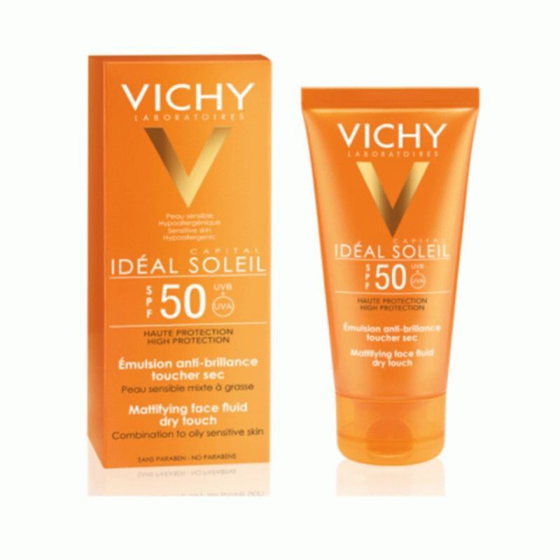 Kem Chống Nắng Vichy SPF 50 UVA +UVB ,Kem Dưỡng Trắng Da Mặt Ban ngày 50ml
