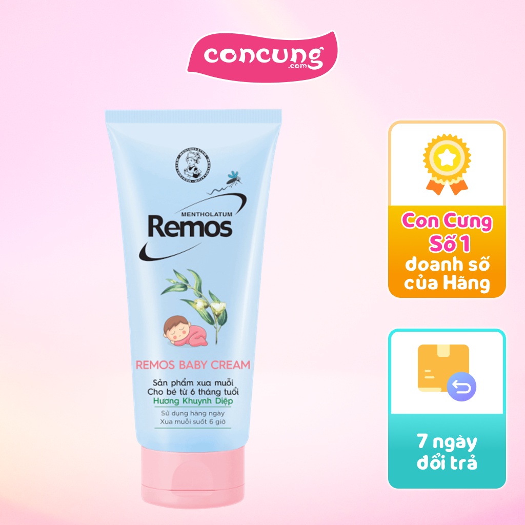 Kem chống muỗi Remos Baby 70g - Hương khuynh diệp