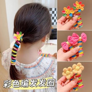 Dây Buộc Tóc Thắt Nơ In Họa Tiết Hoa Nhiều Màu Sắc Dễ Thương Cho Nữ