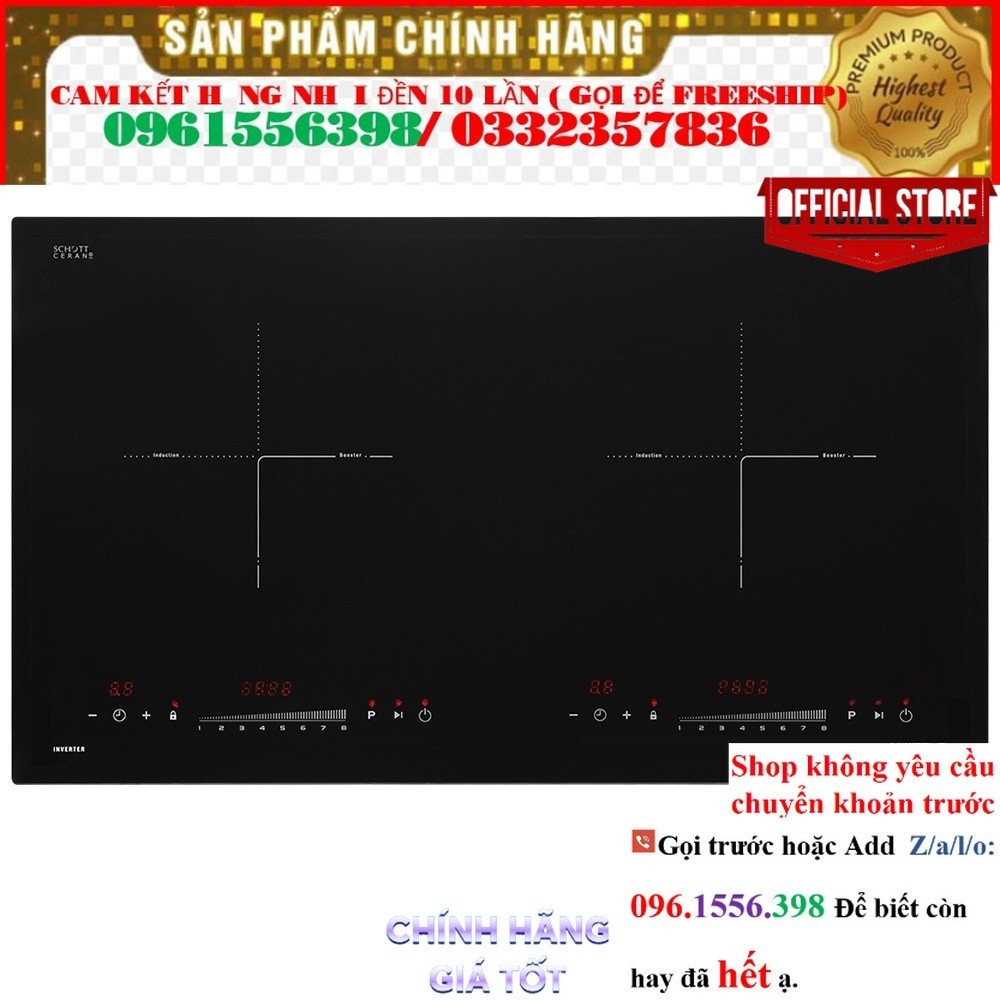 Bếp từ 2 vùng nấu Hafele HC-I2732A 536.61.726 @Sale