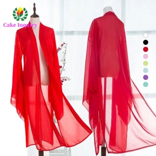 Sahrai Áo Sơ Mi Tay Trung Quốc, Áo Cardigan Hanfu Mỏng, Quần Áo Khiêu Vũ Áo Sơ Mi Tay Dài Cổ Điển Trung Quốc Dân Gian Hanfu Truyền Thống Mujer Hàng Ngày