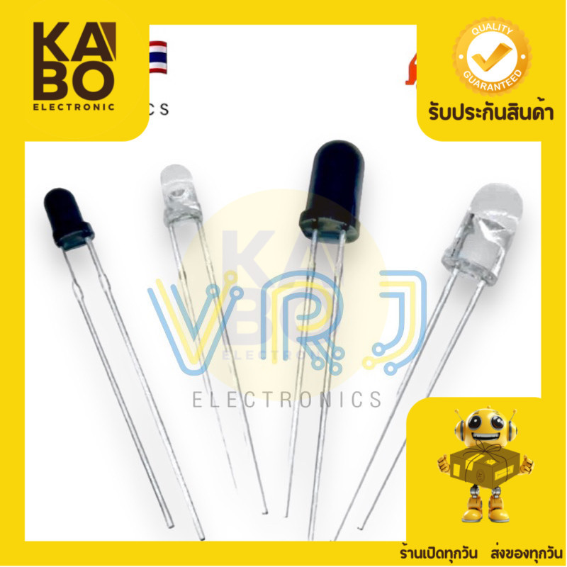 Đèn LED hồng ngoại 940nm (Gói 10) Cảm biến Phototransistor IR LED 3mm 5mm