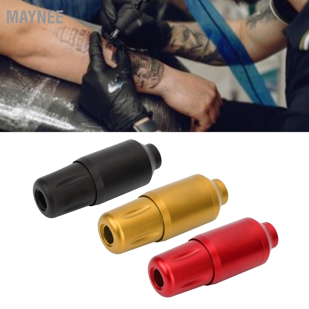 Maynee Máy Xăm Bút Hợp Kim Nhôm Xoay Ngắn Đầu Nối RCA Có Hình Kẹp Dây snowa