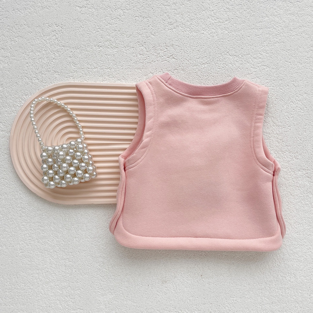 Áo Thun Không Tay In Hình Gấu Và Thỏ Dễ Thương Cho Bé 0-2 Tuổi