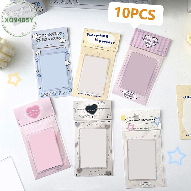 Xo94bsy set 10 Túi Đựng Ảnh 3 inch diy Họa Tiết Đáng Yêu Trang Trí Nhà Cửa vn