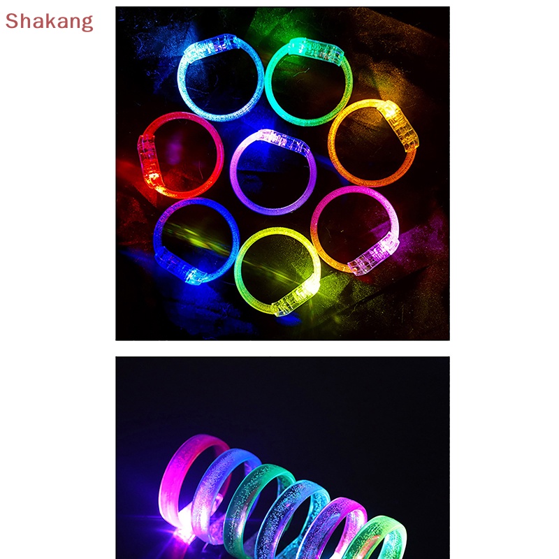 Bighsm Vòng Đeo Tay Chạy Bộ Có Đèn led 7 Màu Sắc Lấp Lánh