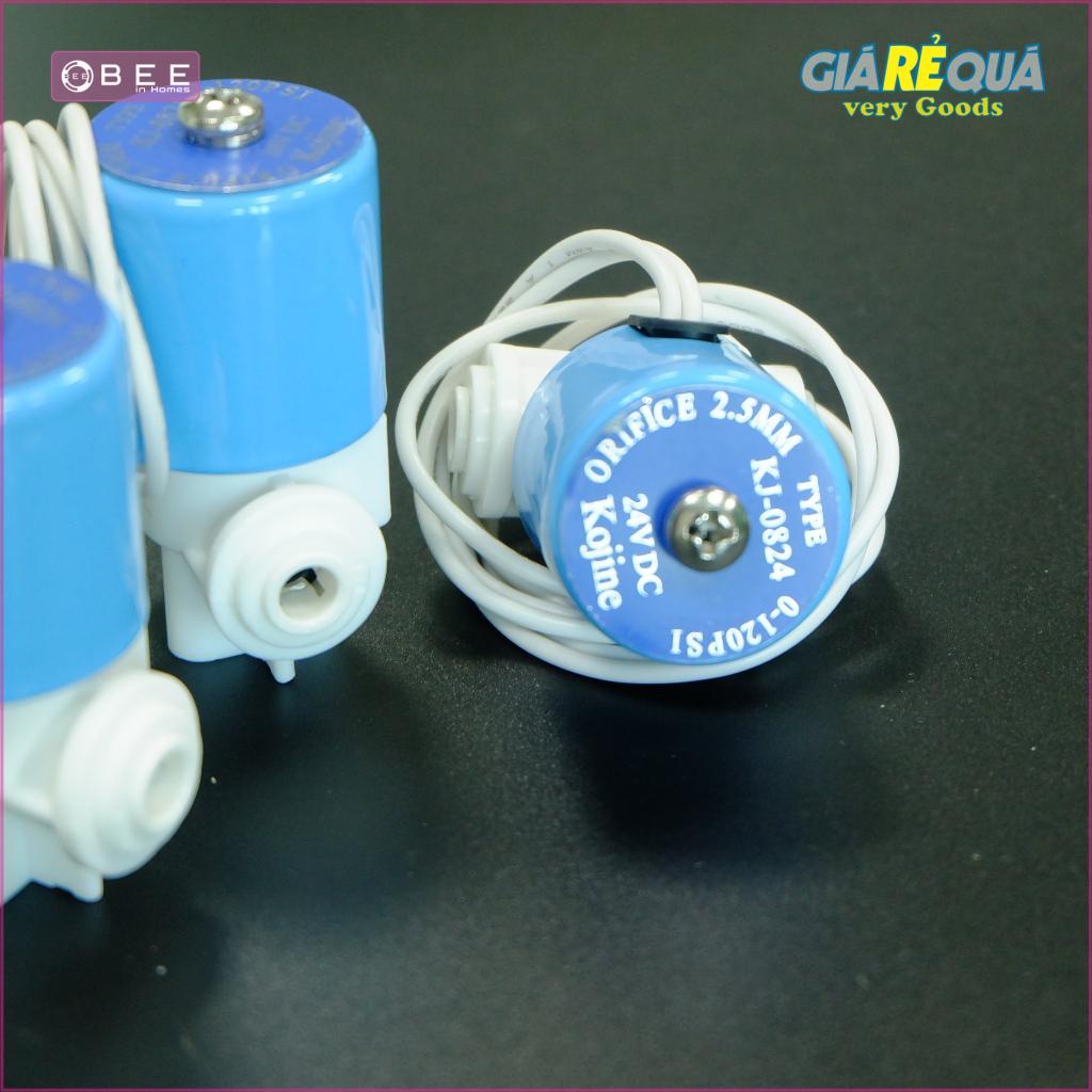 Van điện từ đấu nhanh 24v, vỏ thép, dùng cho máy lọc nước RO gia đình