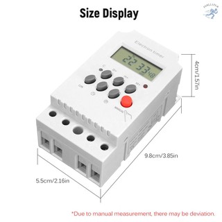 AC 220V 25A Digital Programmable Timer Din Rail Electronic Timer Time Switch Controller with LCD Display Clock