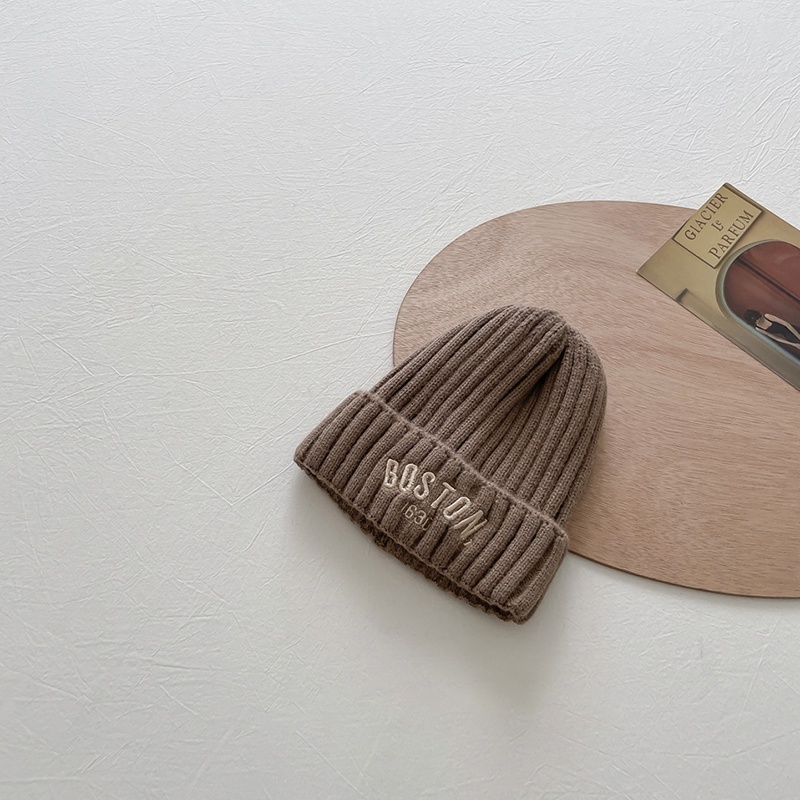 Mũ beanie Dệt Kim Co Giãn Màu Sắc Xinh Xắn Cho Bé