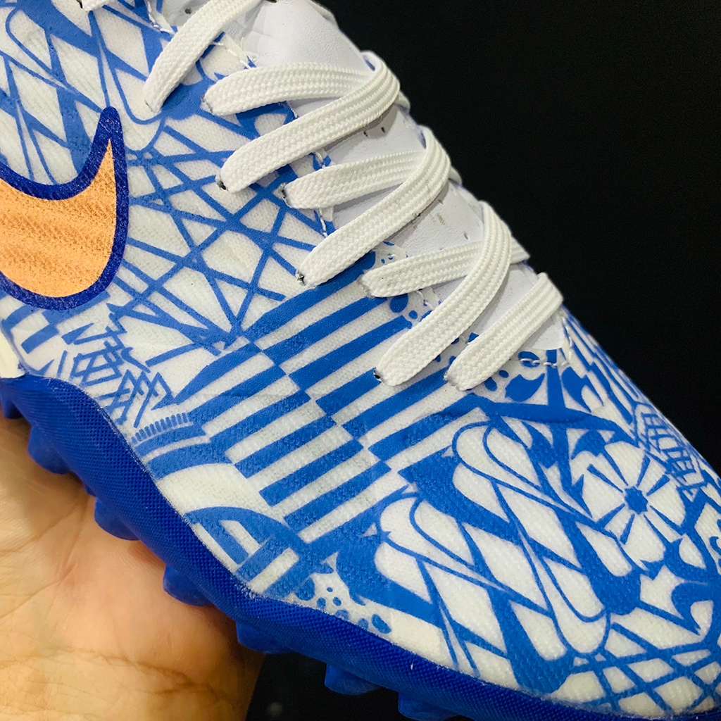 Giày Đá Bóng Mercurial Vapor 15 Academy Trắng Xanh - Bản Cao Cấp