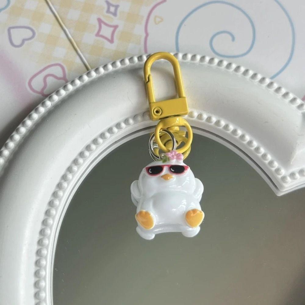 Giovanni Móc Chìa Khóa resin Hình Vịt Hoạt Hình Dễ Thương