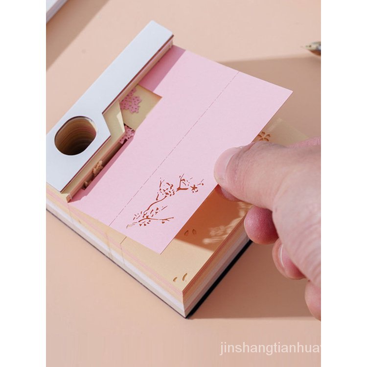 Lịch Giấy Ghi Chú 3d Thủ Công Sáng Tạo Phong Cách Trung Hoa