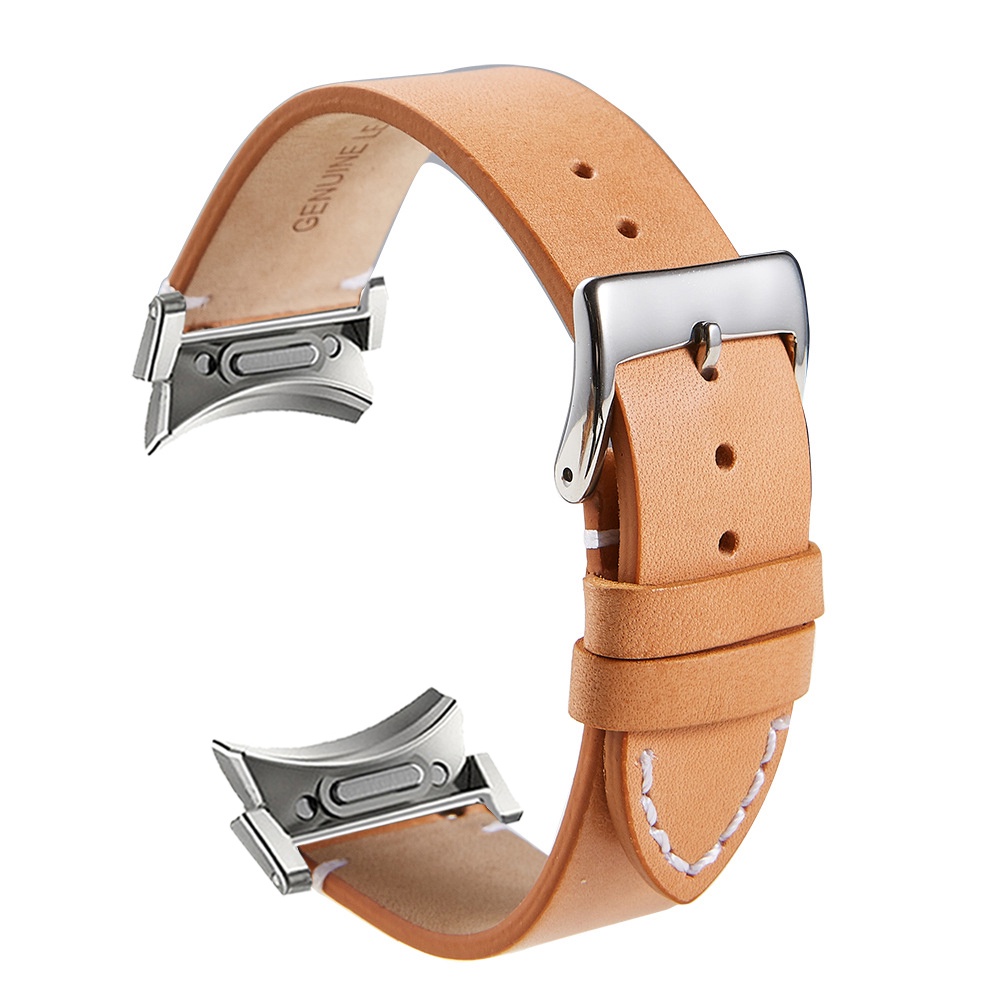 Dây Đeo Bằng Da Thật Kích Thước 6 classic 47mm 43mm 5 pro 45mm Cho Đồng Hồ Thông Minh samsung galaxy watch 6 5 4 40mm 44mm