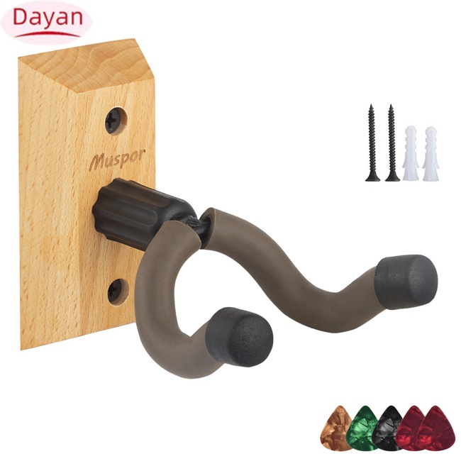 Giá Treo Tường + 5 Miếng Gảy Đàn guitar bass / ukulele