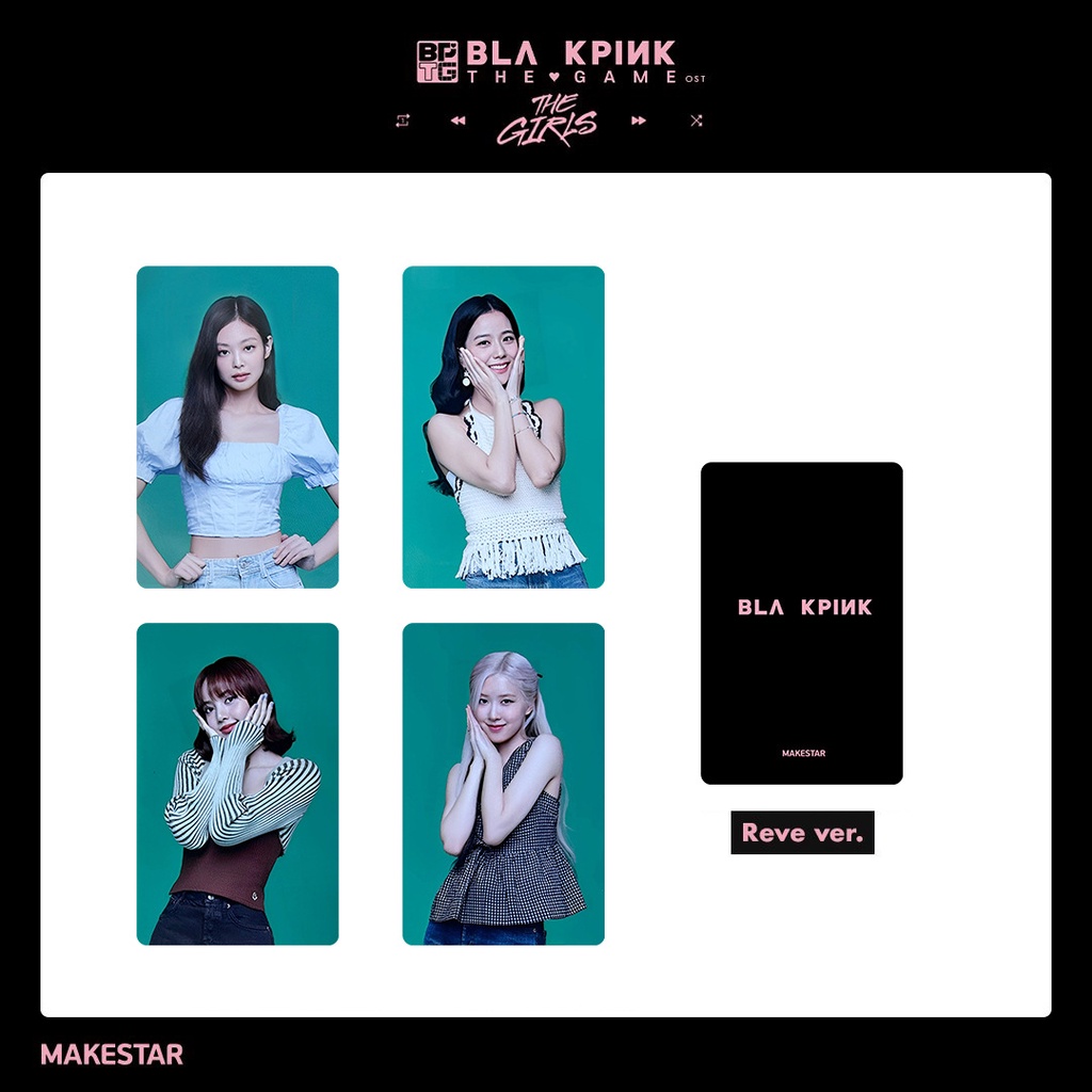 Set 4 Tấm Ảnh lomo Card Nhóm Nhạc Blackpink kpop jennie jennie jisoo lisa rose lomo