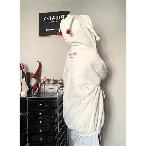 Áo Khoác cardigan Có Nón Họa Tiết Chú Hề Phong Cách retro Mỹ 2023