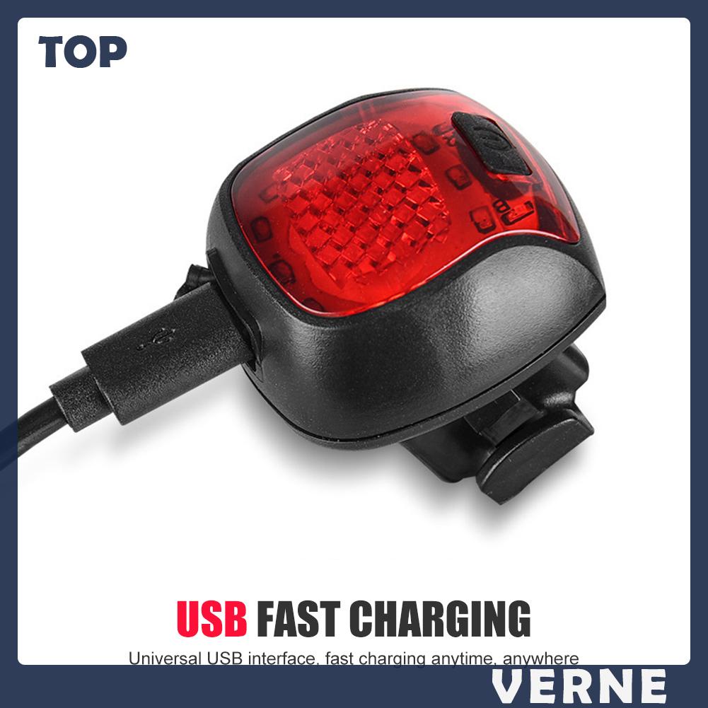 Đèn led Gắn Yên Sau Xe Đạp Chống Thấm Nước Có Thể Sạc Lại