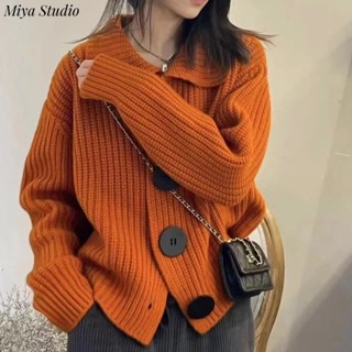  Miya Studio Áo Len áo khoác cardigan áo cardigan Thời trang hàn quốc WMY239084L 36Z230909 