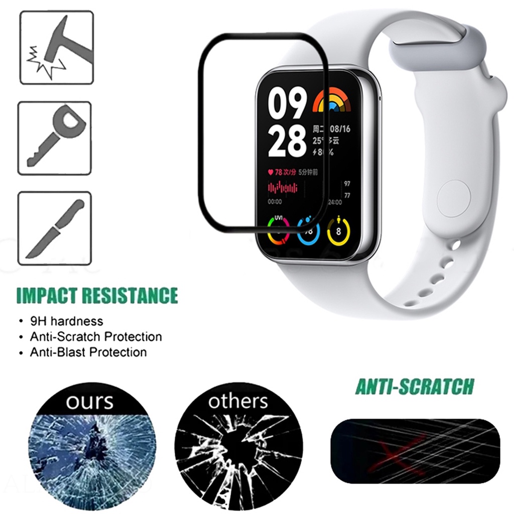Miếng Dán Bảo Vệ Màn Hình Cong 3d Cho xiaomi mi band 8 pro xiaomi mi band 8 pro Kính