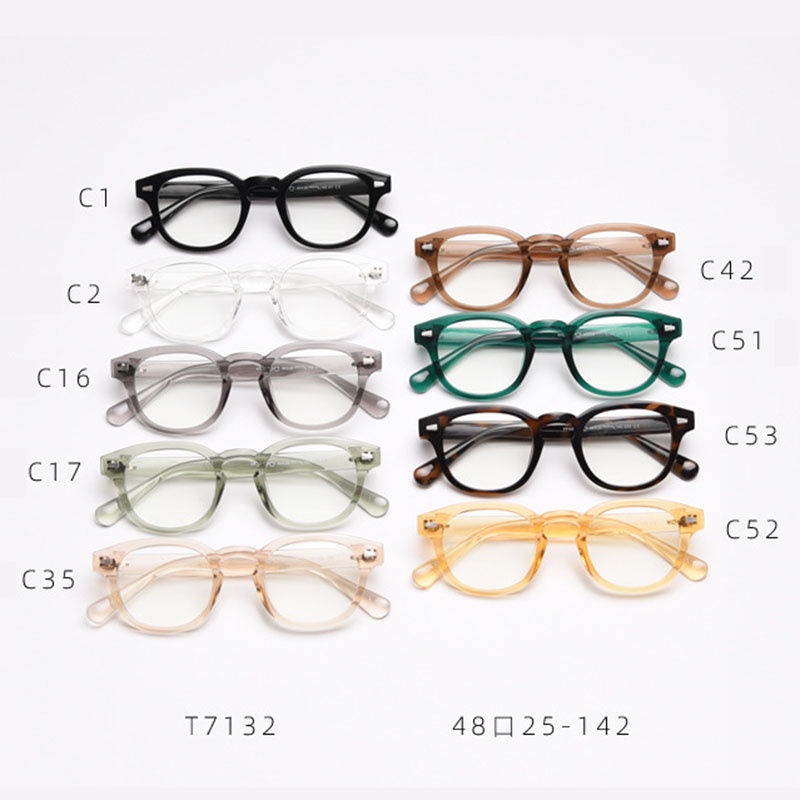 Thời Trang Kính Mắt Gọng Tròng Phẳng Phong Cách retro Sang Trọng t7132