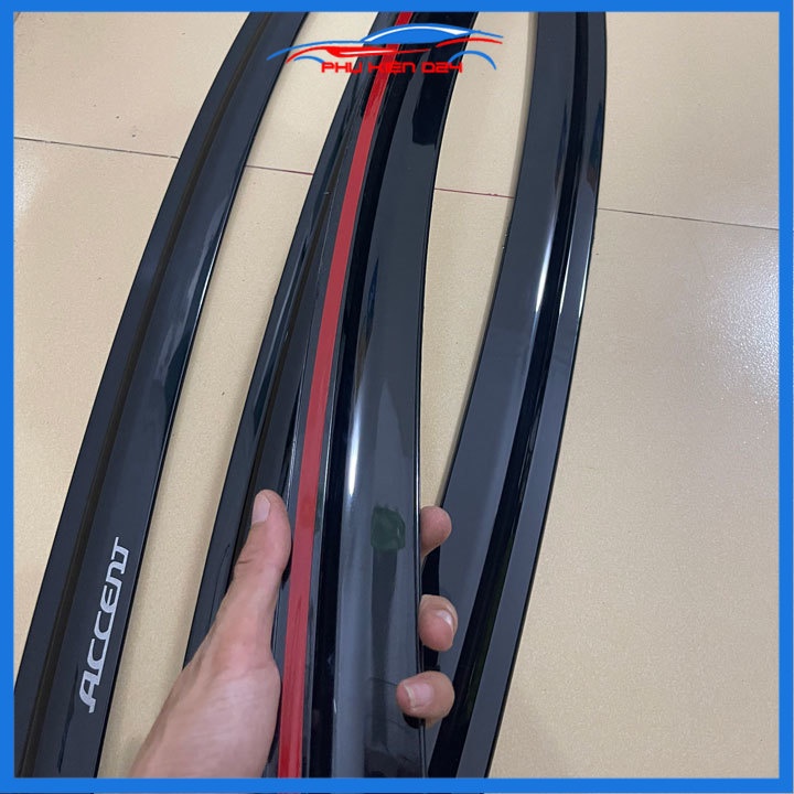 Vè mưa Accent 2018-2023 vè đen che mưa bảo vệ trang trí xe
