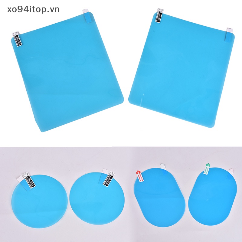 Xoitop Bộ 2 Miếng Dán Chống Thấm Nước Chống Sương Mù Cho Gương Chiếu Hậu Xe Hơi vn