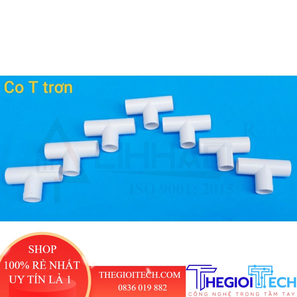 Phụ kiện co T trơn combo 1 gói - Phi 40