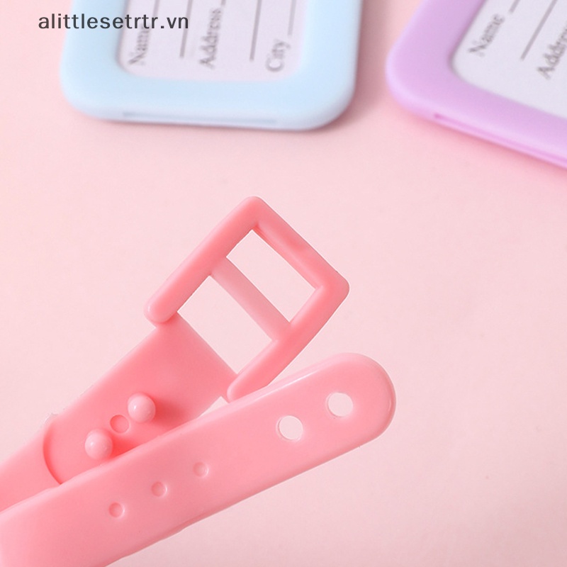 Alittlesetrtr 1 Thẻ Ghi Tên Hành Lý Bằng Nhựa pvc Chống Thấm Nước Họa Tiết Hoạt Hình Sáng Tạo Cho Nam Và Nữ vn