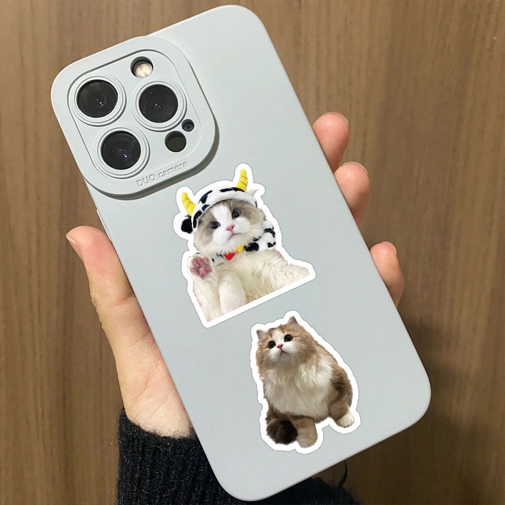 Sticker Dán Trang Trí Nhật Ký Chống Nước Hình Mèo Dễ Thương 58 58