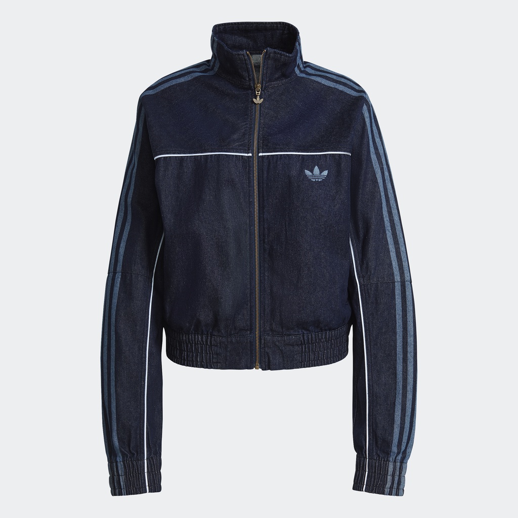 adidas Phong cách sống Track Jacket Japona Denim Nữ Màu xanh da trời GM5381