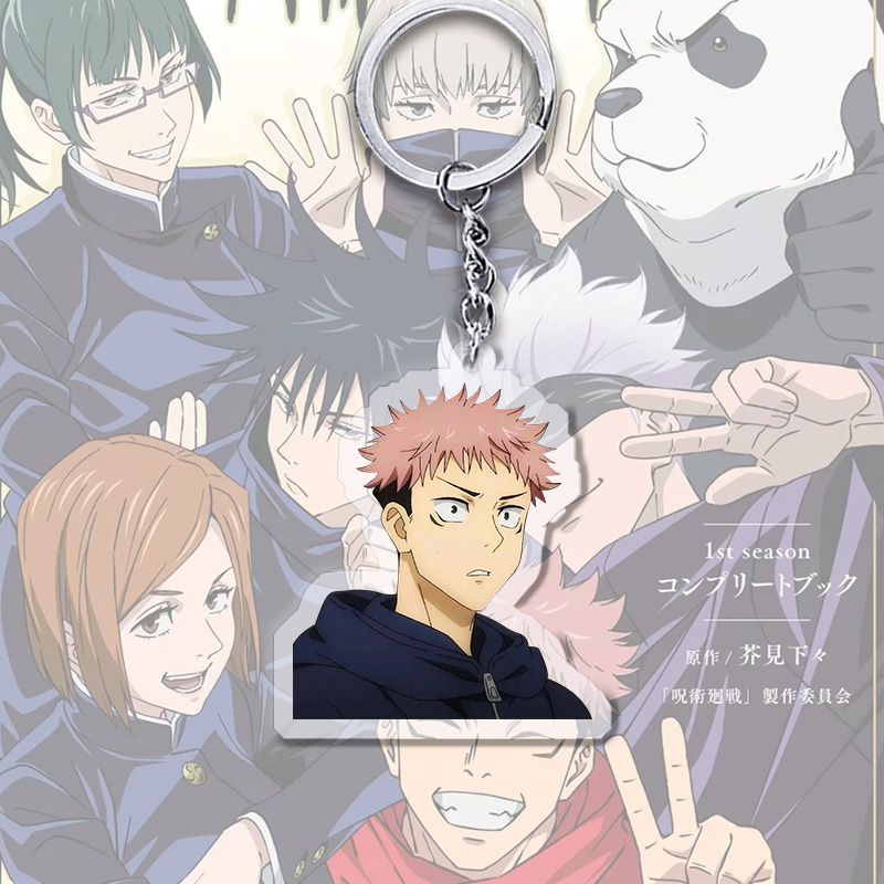 Móc khoá Jujutsu Kaisen Anime Fushiguro Megumi Gojo Satoru Acrylic Phụ kiện trang trí chibi cute